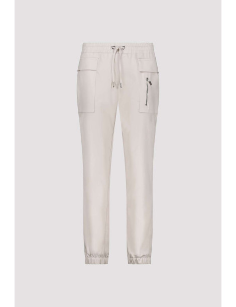 Pantalones jogger beige para mujer - Monari