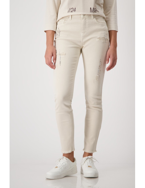 Vaqueros beige para mujer - Monari