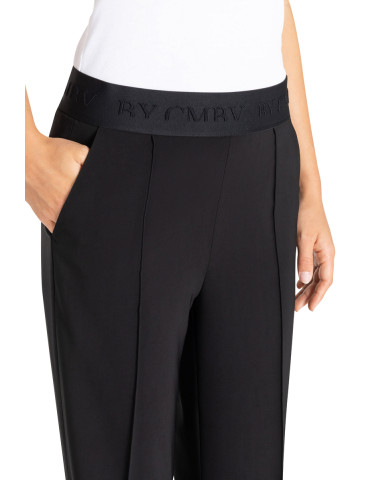 Pantalón recto largo con cintura elástica para mujer - Cambio