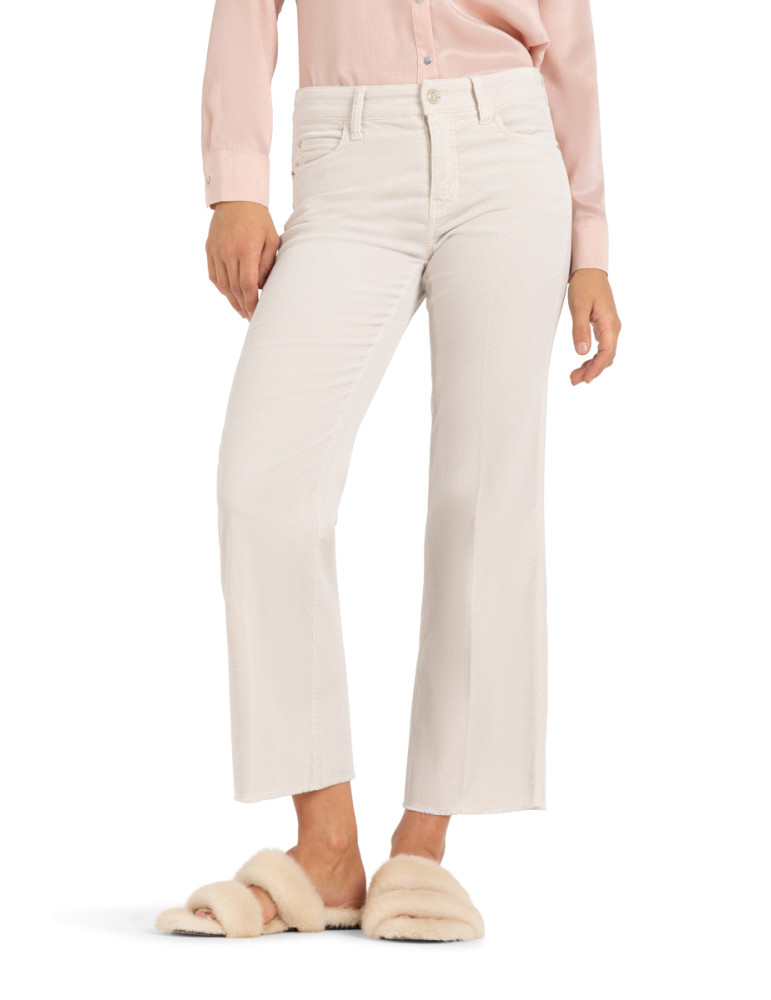 Pantalón beige de pana para mujer - Cambio