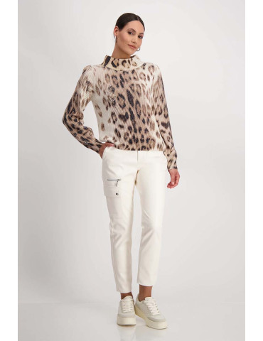 Jersey estampado leopardo para mujer - Monari