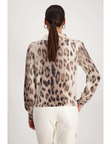 Jersey estampado leopardo para mujer - Monari