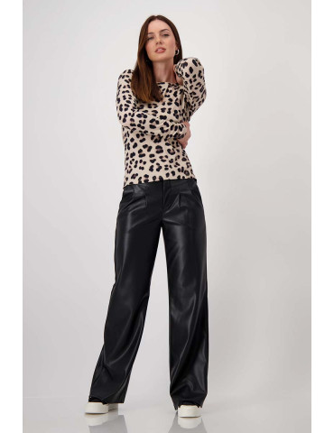 Camiseta estampado leopardo para mujer - Monari