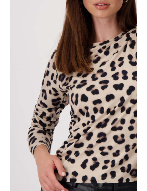 Camiseta estampado leopardo para mujer - Monari