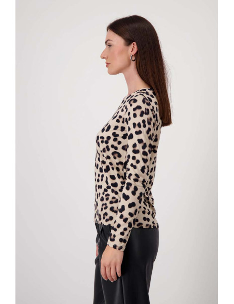 Camiseta estampado leopardo para mujer - Monari