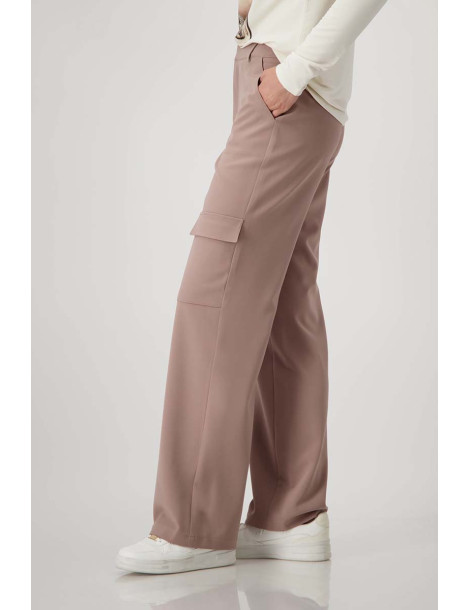 Pantalones cargo marrón para mujer - Monari