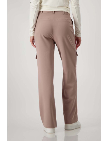 Pantalones cargo marrón para mujer - Monari